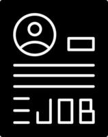 Job Description Glyph vector