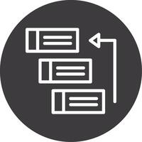 Backlog Outline Circle Icon vector