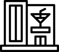 Bar Line icon vector