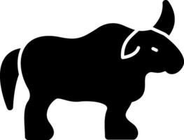 Year of the Ox Glyph vector