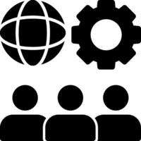 Company Culture Glyph vector