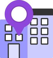 Office Location Flat Icon vector