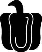 Red Pepper Glyph vector