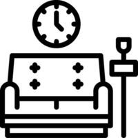 Lounge Line icon vector