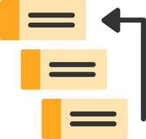 Backlog Flat Icon vector