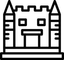 Castle Line icon vector