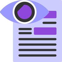 Vision Flat Icon vector