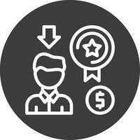 Perks Outline Circle Icon vector