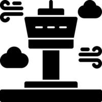 Tower Glyph Icon vector