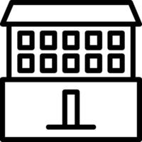 Square Line icon vector