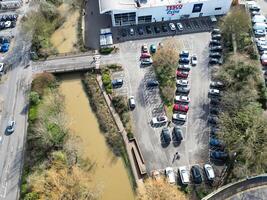 High Angle View of Watford City of England Great Britain. March 3rd, 2024 photo