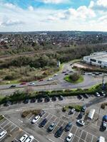 Aerial View of Central Watford City of England United Kingdom. March 3rd, 2024 photo