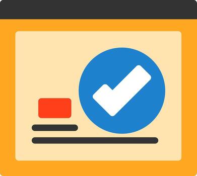 Checkmark Flat Icon vector