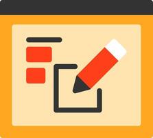 Edit Flat Icon vector