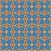 Abstract geometric shapes diagonal lines seamless pattern. Mosaic tile ornament texure with stylish asian motif vector