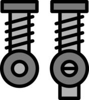 Machine Parts Line Filled vector