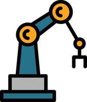 Industrial Robot Line Filled vector