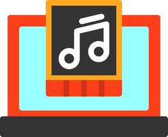 Music Flat Icon vector