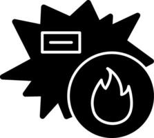 Blaze Burst Glyph vector