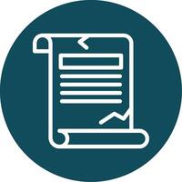 Quest Quake Outline Circle Icon vector