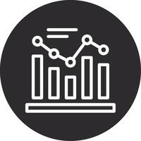 Graph Inverted Icon vector