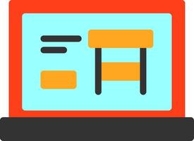 Table Flat Icon vector