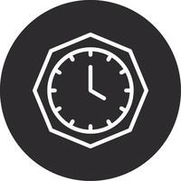 Clock Inverted Icon vector