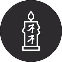 Candle Inverted Icon vector