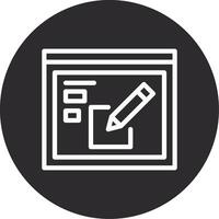 Edit Inverted Icon vector