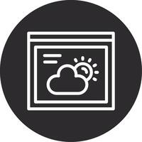 Weather Inverted Icon vector