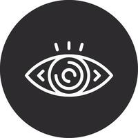 Vision Inverted Icon vector