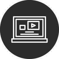 Video Inverted Icon vector