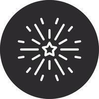 Firework Inverted Icon vector