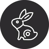 Jade Rabbit Inverted Icon vector