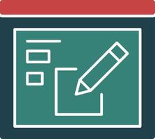 Edit Glyph Multi Color Icon vector