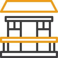 Balcony Two Color Icon vector