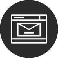 Mail Inverted Icon vector