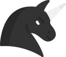 unicornio plano icono vector