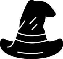 Wizard Hat Glyph vector