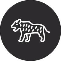 Tiger Inverted Icon vector