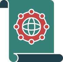 Unity Quest Glyph Multi Color Icon vector