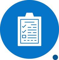 Application Form Glyph Shadow Icon vector
