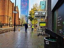 Most Beautiful Low Angle View of Central West Croydon London City of England UK During Cloudy and Rainy Day. November 20th, 2023 photo