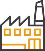 Manufacturing Plant Two Color Icon vector