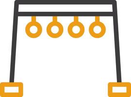 Monkey Bars Two Color Icon vector