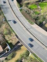 Aerial View of Central Watford City of England UK. March 3rd, 2024 photo