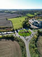 Aerial View of Countryside of Hemel Hempstead Town of England UK. November 5th, 2023 photo