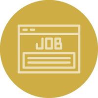 Job Listing Line Multi color Icon vector