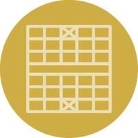 Chess Board Line Multi color Icon vector