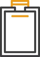 Clipboard Two Color Icon vector